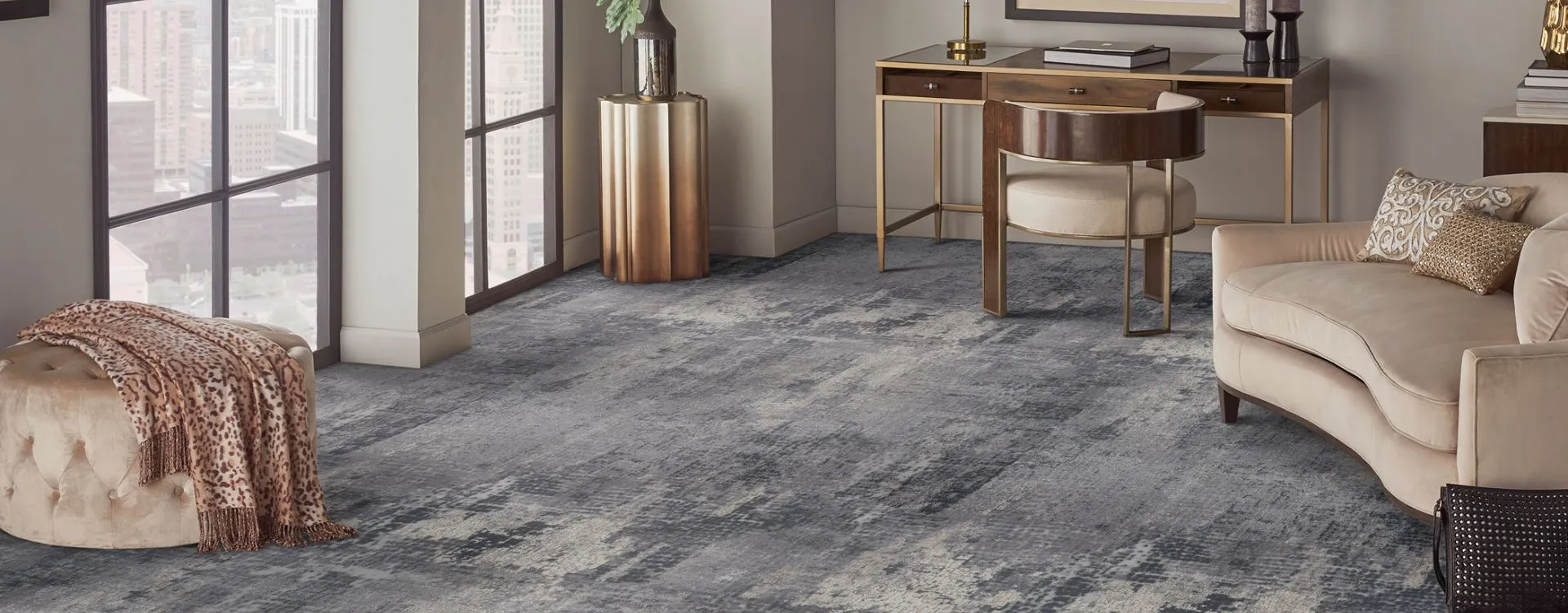 Textured carpet in a stylish Hooksett NH living space